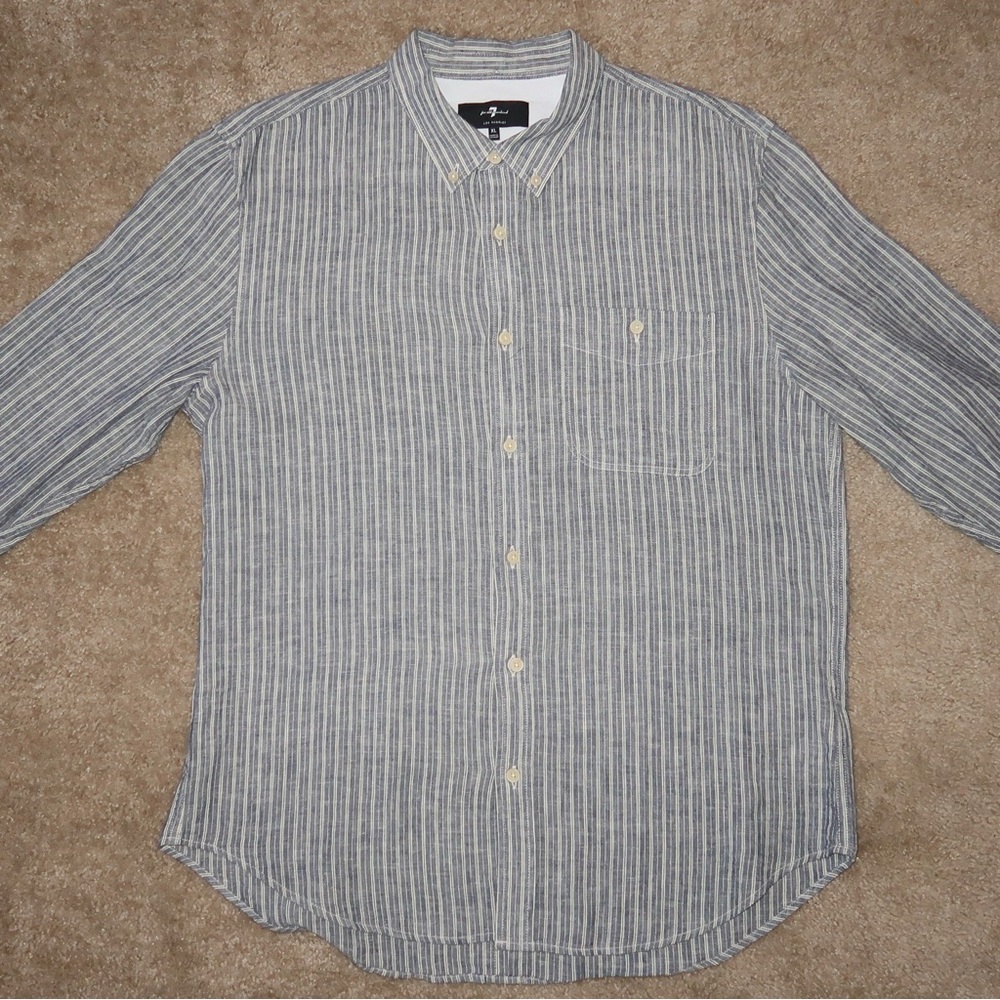 7 For All Mankind Button Down - Picture 3 of 7